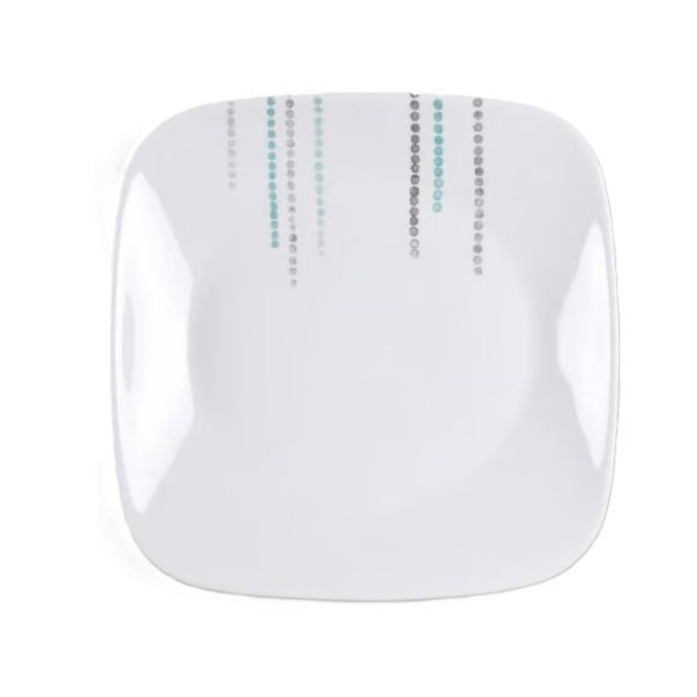 Corelle Corning Raindrops 4 Dinner Plates Vitrelle Glass 10 1/4" Discontinued US